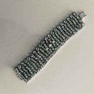 Vintage Silver Rhinestone Bracelet